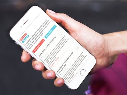 National Children’s Bureau Learn Equality Live Equal virtual display board on a mobile phone