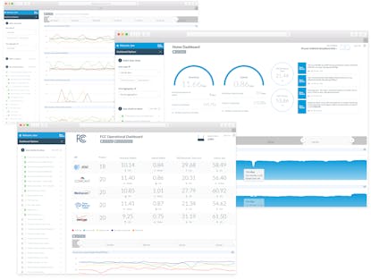 UI design work on the enterprise and consumer dashboard apps